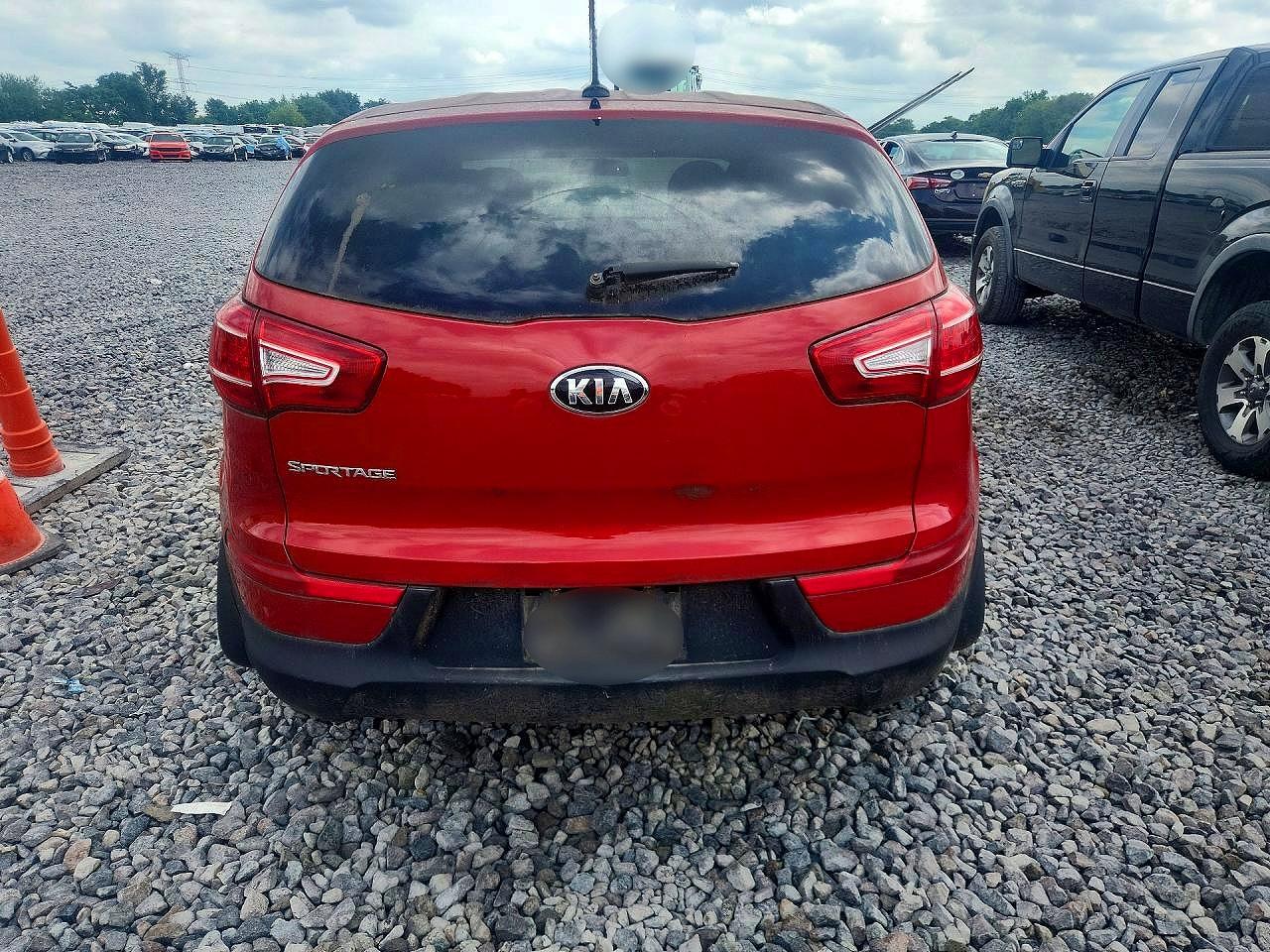 2013 Kia Sportage Lx Red vin: KNDPBCA26D7536569