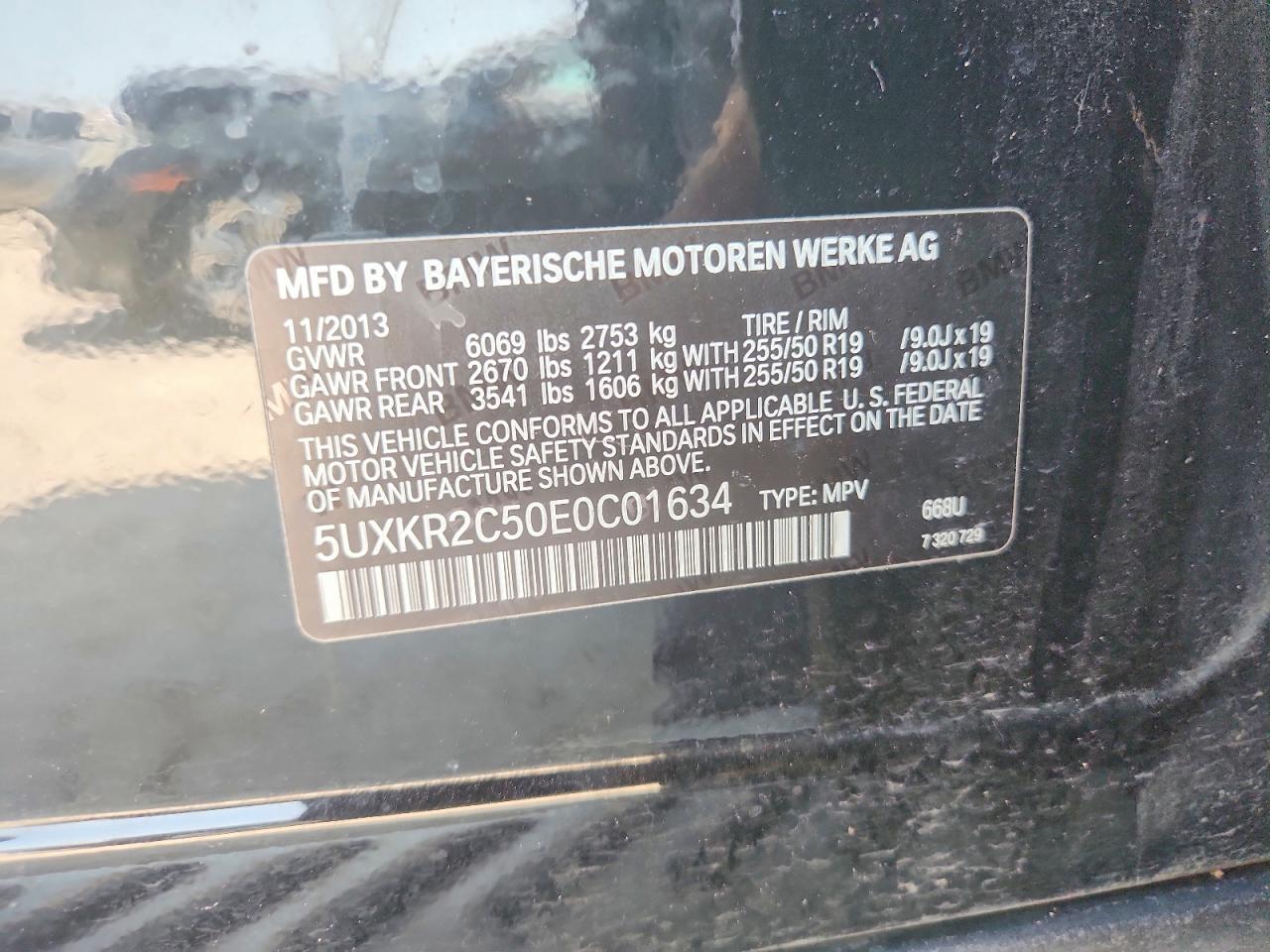 2014 Bmw X5 Sdrive35i Black vin: 5UXKR2C50E0C01634