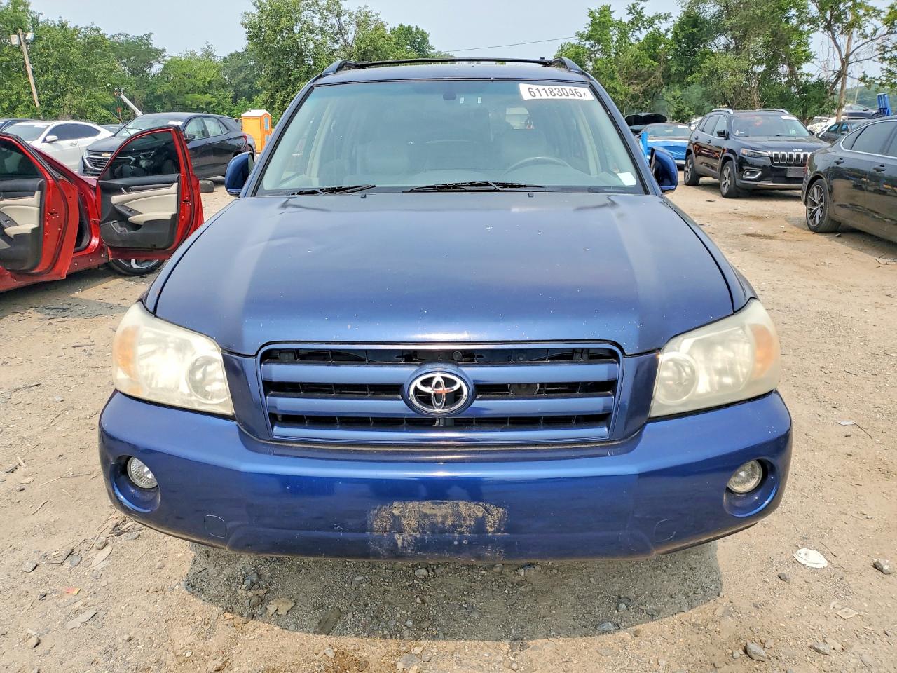 2006 Toyota Highlander Limited Blue vin: JTEDP21A860093838