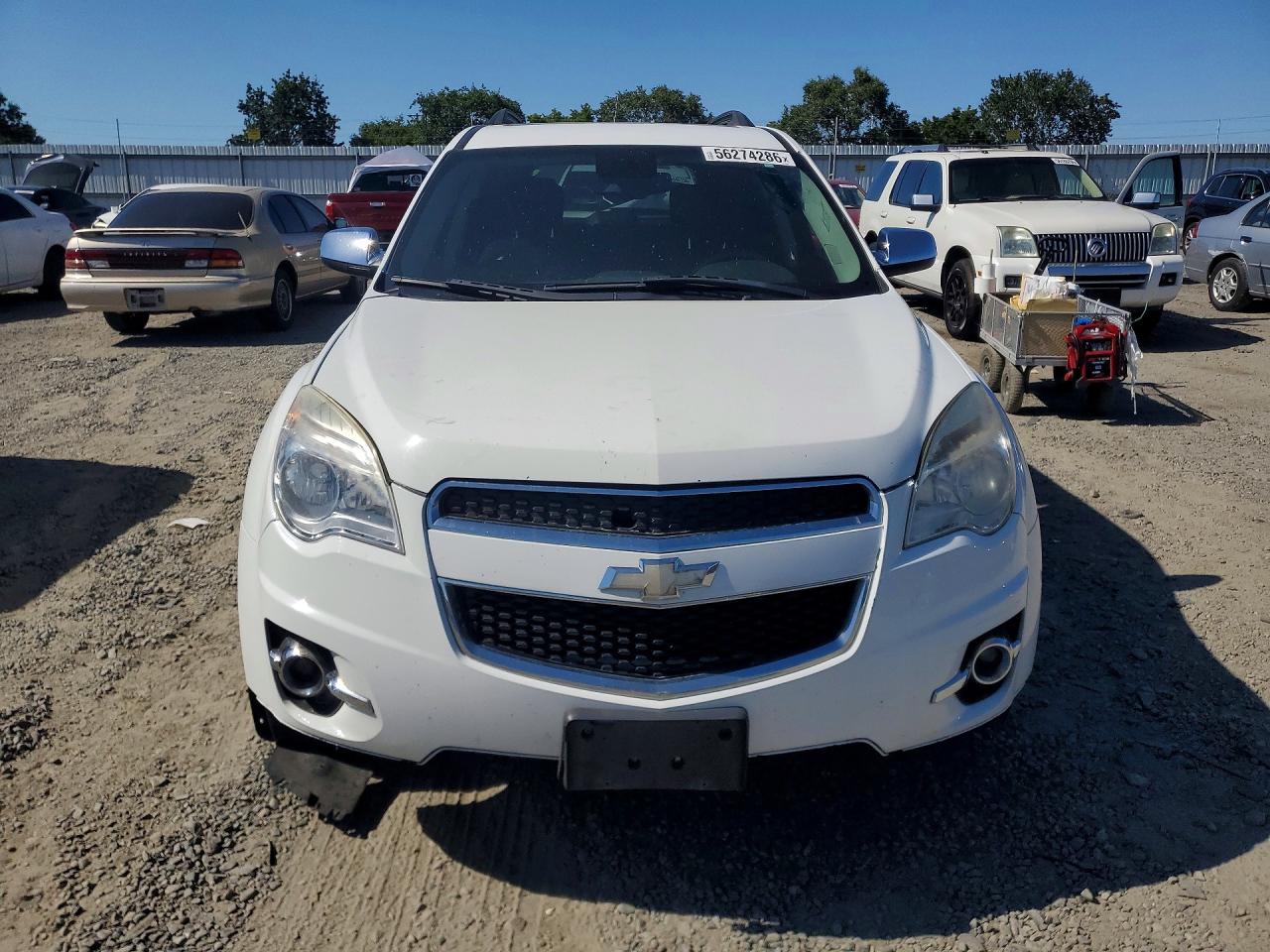2013 Chevrolet Equinox Lt White vin: 2GNFLNEK0D6389090