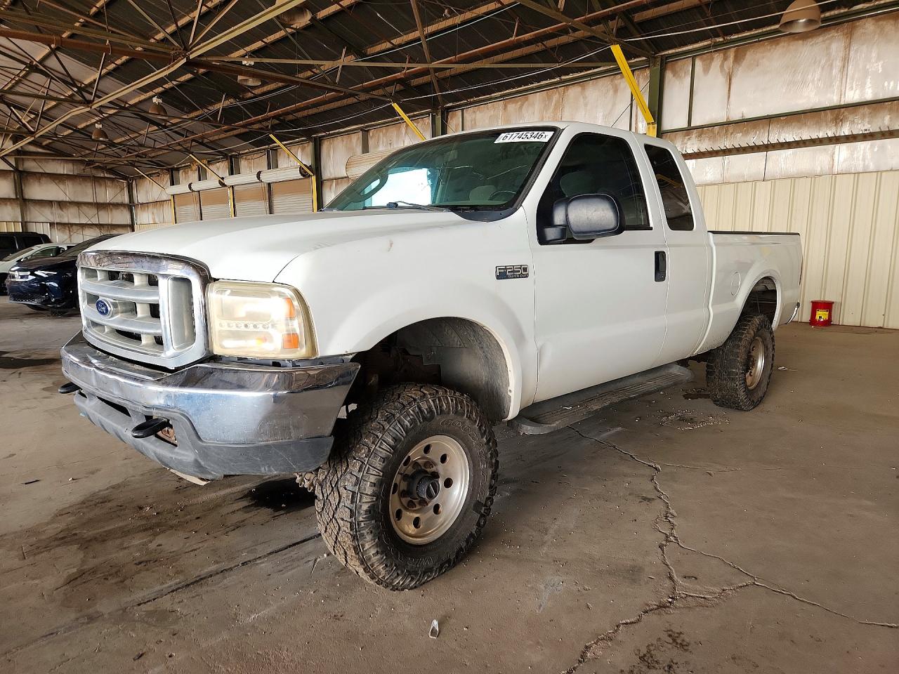 2004 Ford F250 Super Duty White vin: 1FTNX21L74EA53339
