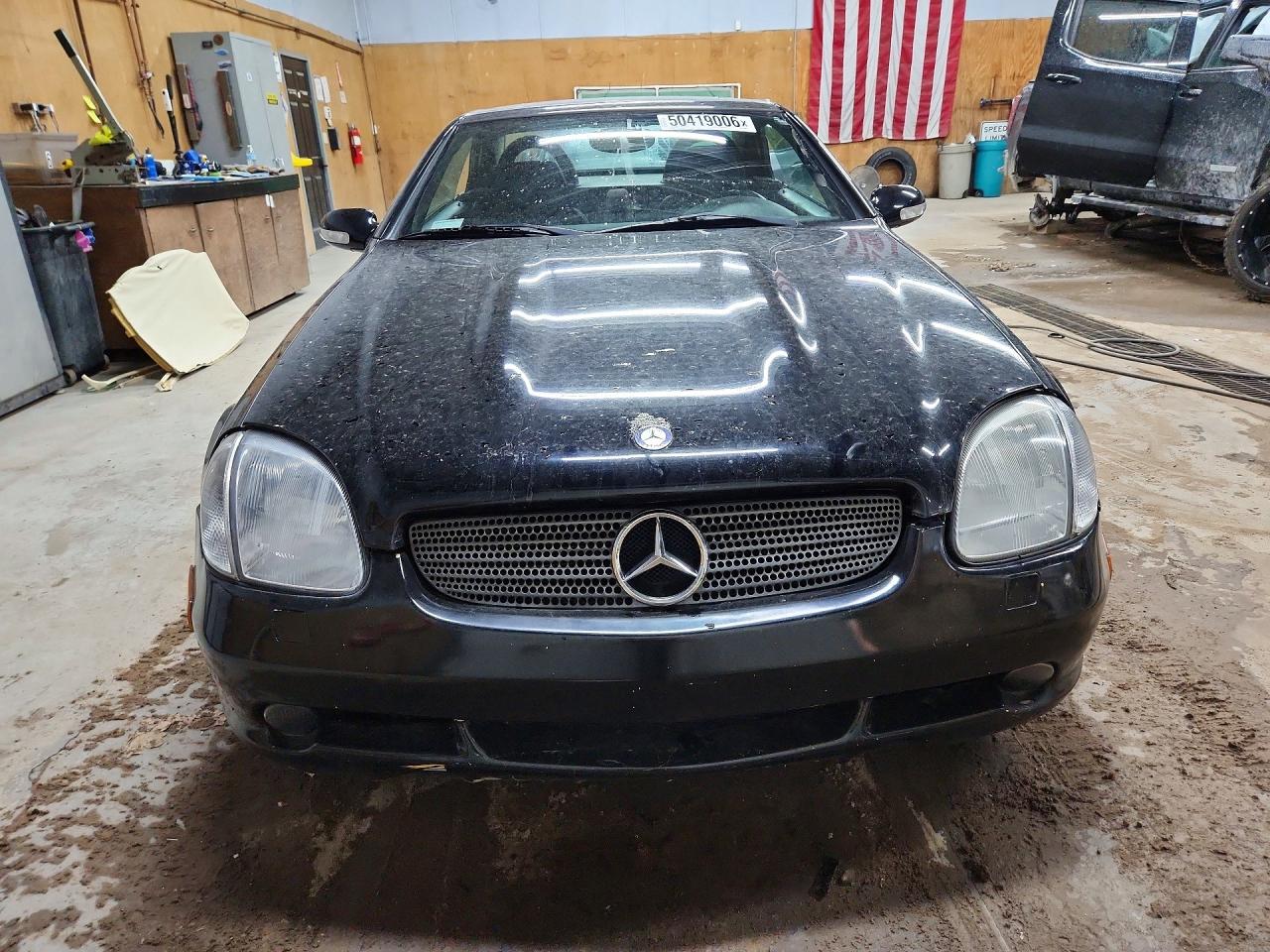 2001 Mercedes-benz Slk 230 Kompressor Black vin: WDBKK49FX1F184636