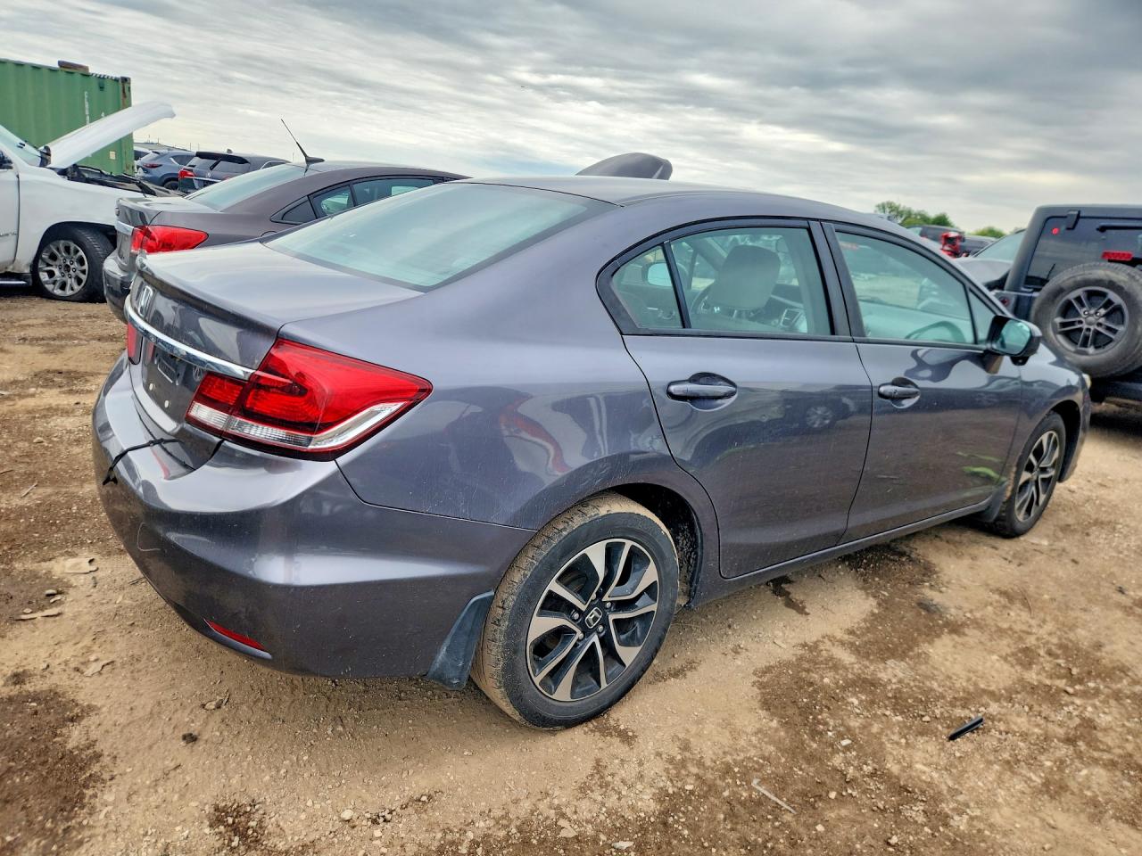 2014 Honda Civic Ex Gray vin: 19XFB2F87EE005935