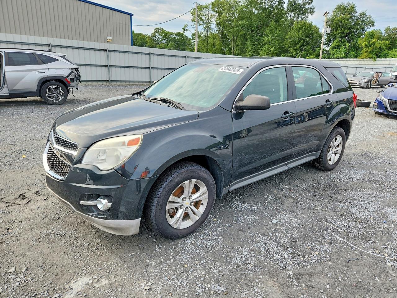 2014 Chevrolet Equinox Ls Black vin: 2GNFLEEKXE6128423