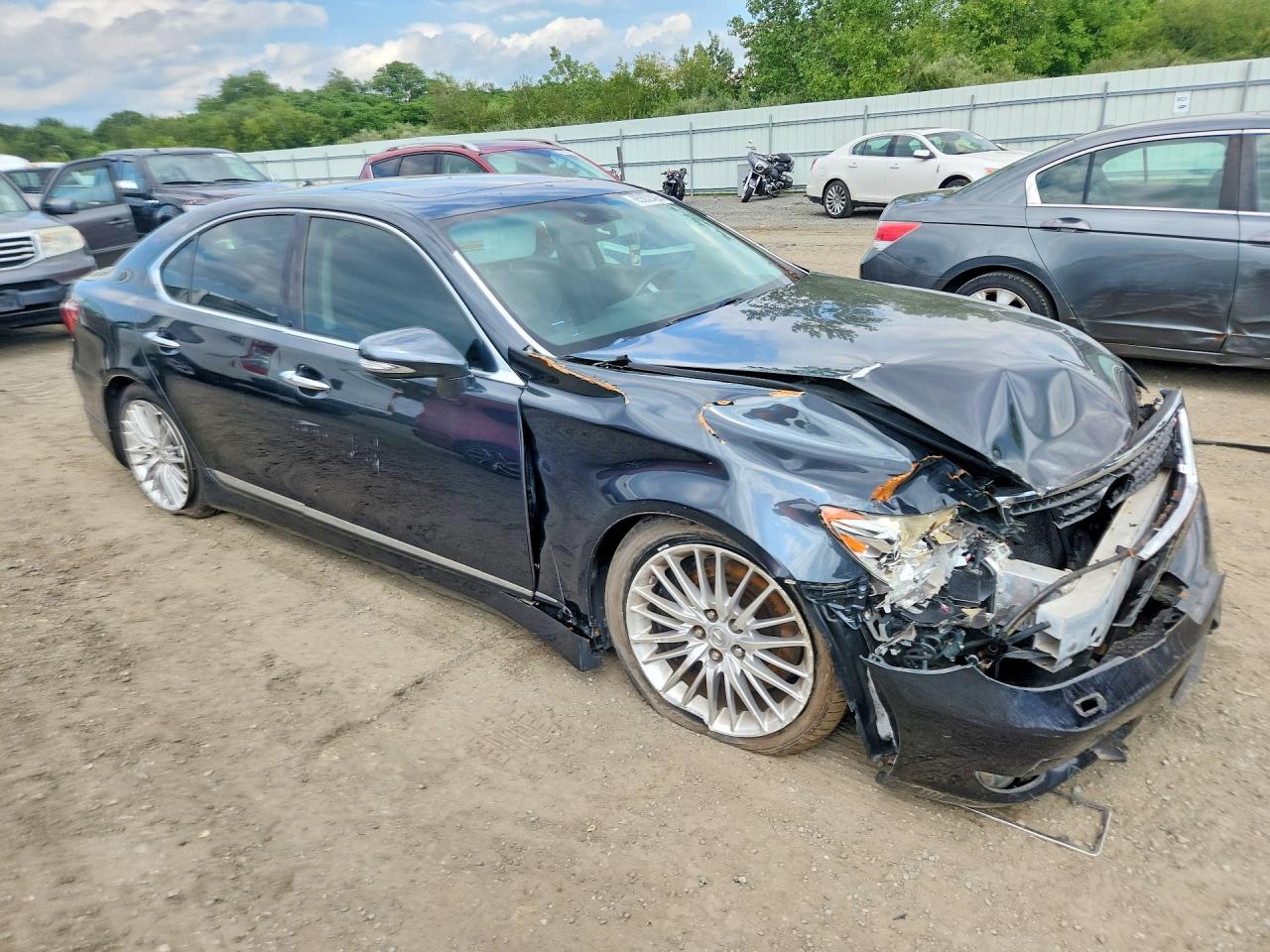 2010 Lexus Ls 460 Charcoal vin: JTHBL5EF6A5097380
