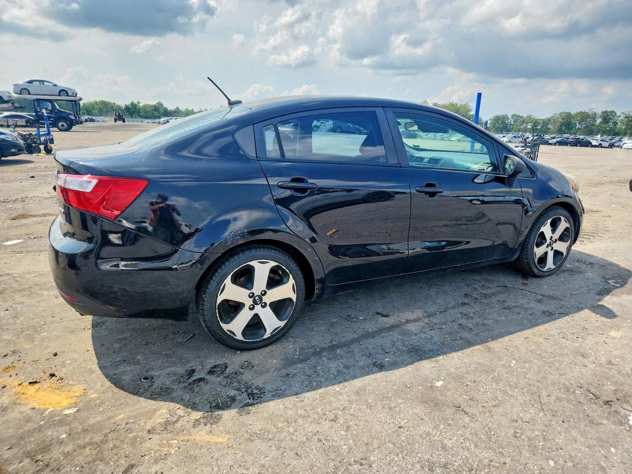 2012 Kia Rio Sx Black vin: KNADN4A30C6046607