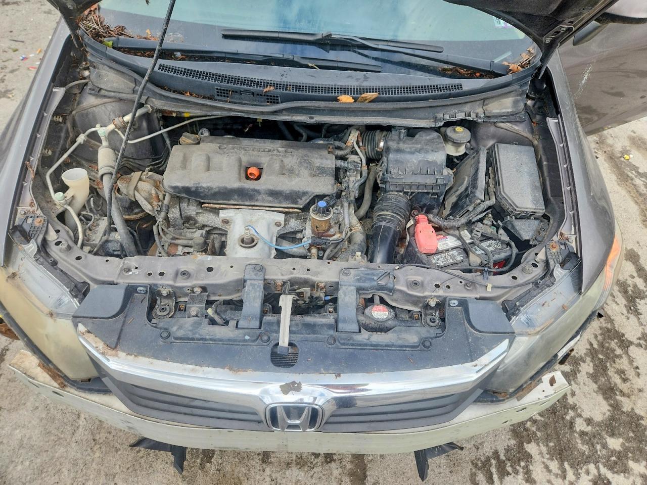 2012 Honda Civic Lx Серый vin: 19XFB2F51CE370663