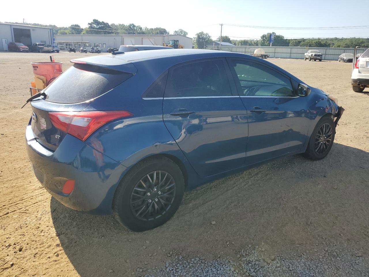 2014 Hyundai Elantra Gt Base Blue vin: KMHD35LH1EU195609