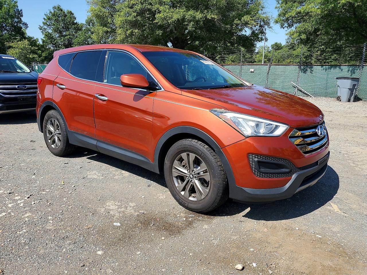 2014 Hyundai Santa Fe Sport 2.4l Orange vin: 5XYZTDLB0EG133796