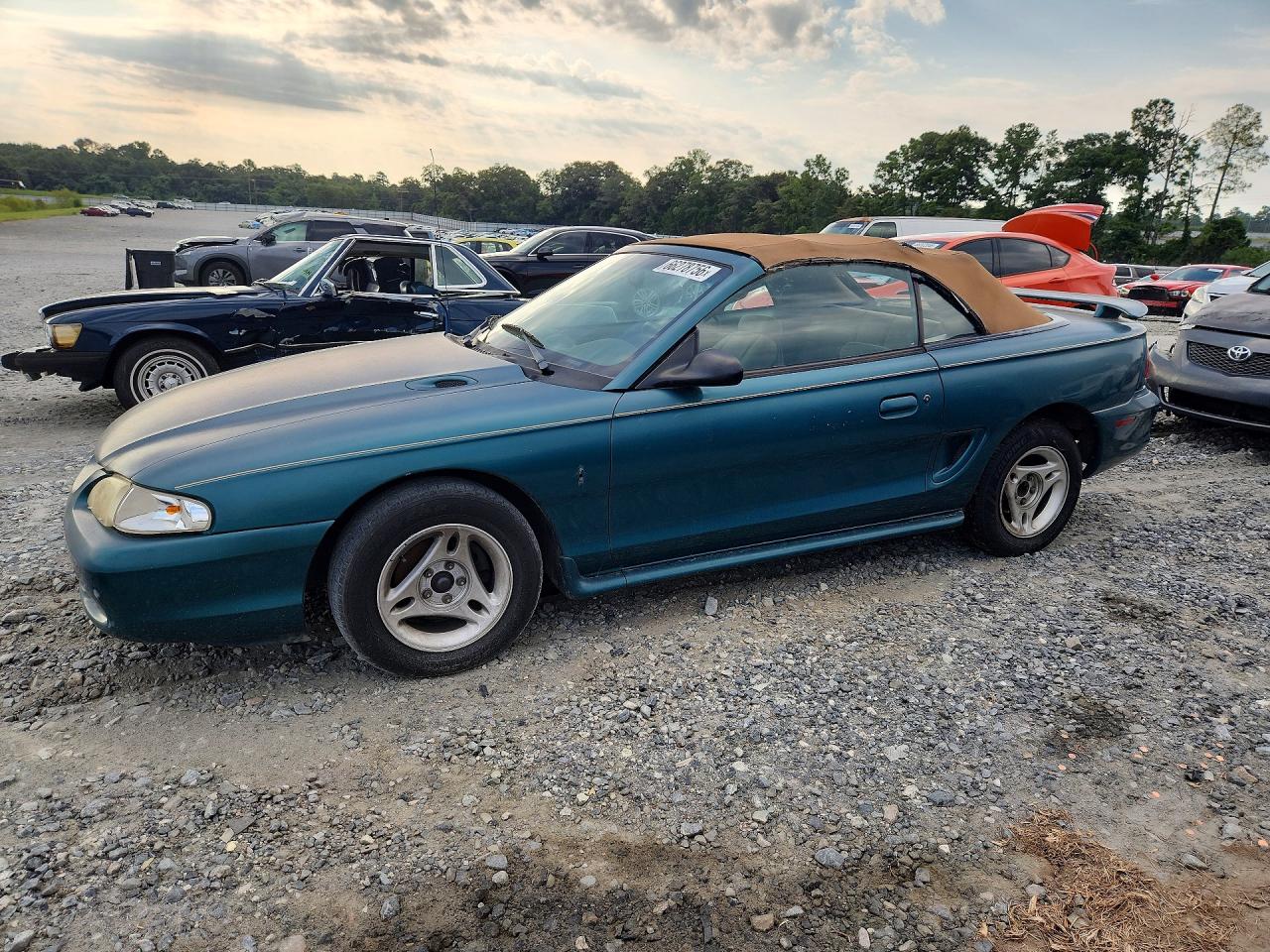 1996 Ford Mustang Green vin: 1FALP4447TF163409