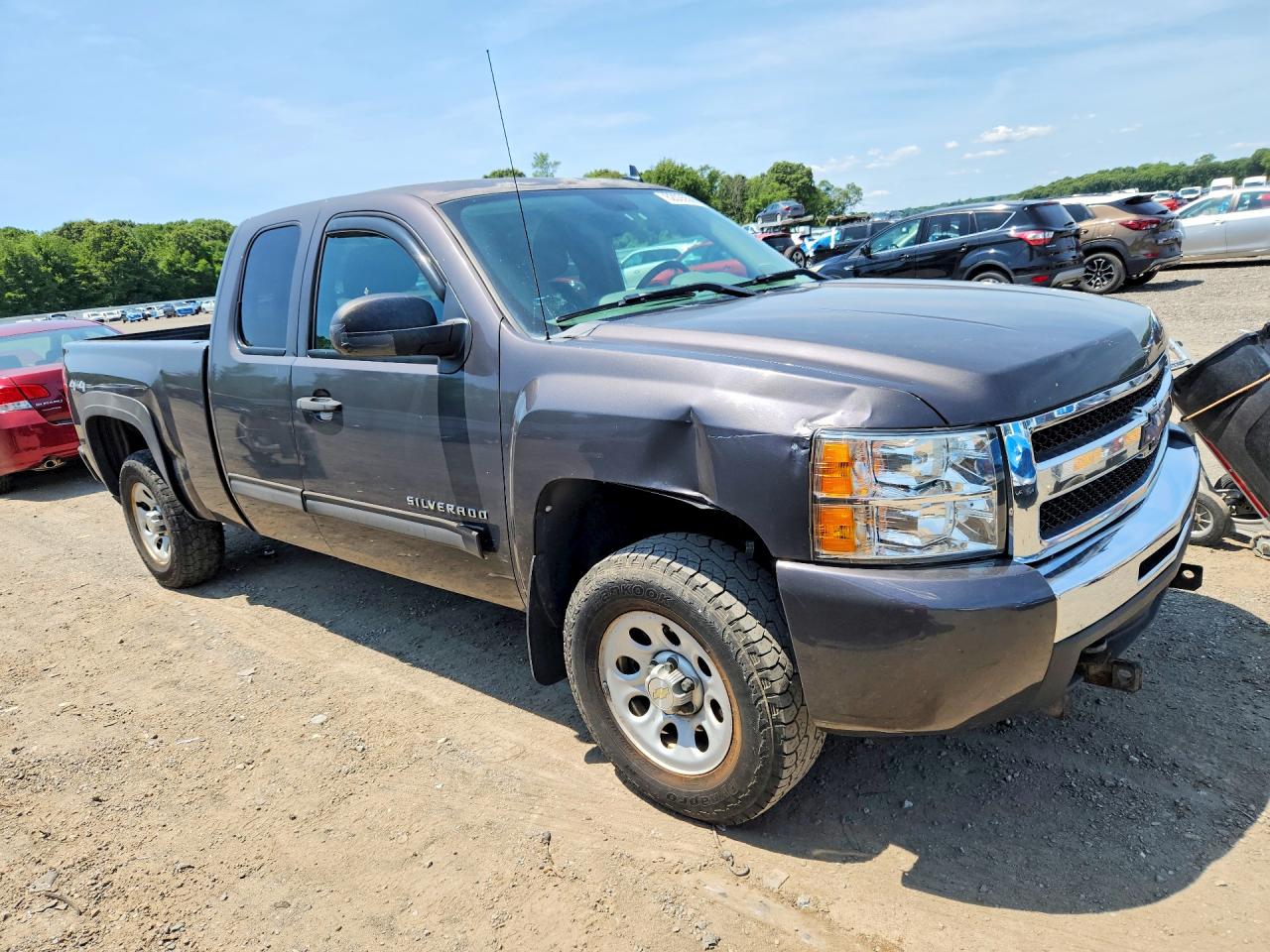 2010 Chevrolet Silverado K1500 Ls Gray vin: 1GCSKREA6AZ112758