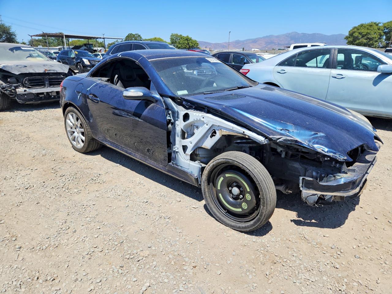 2008 Mercedes-benz Slk 350 Blue vin: WDBWK56F78F176483