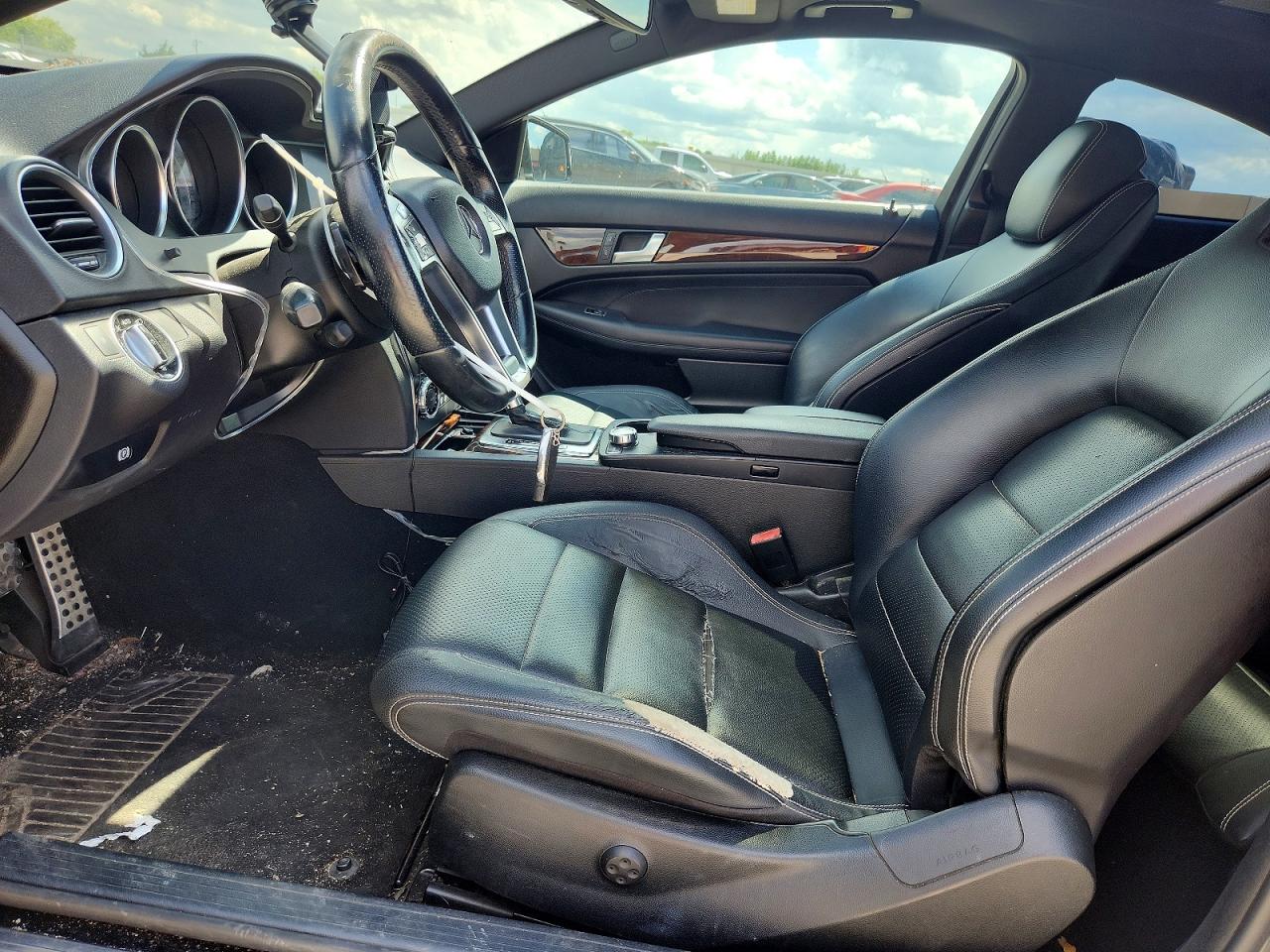 2012 Mercedes-benz C 250 Black vin: WDDGJ4HBXCF749713
