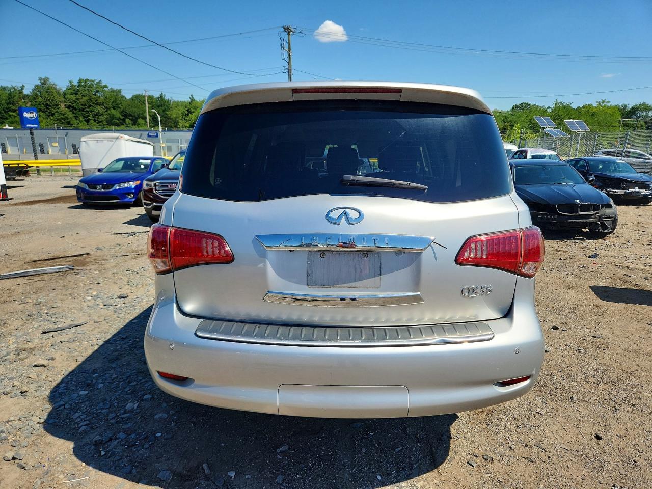 2013 Infiniti Qx56 Base Silver vin: JN8AZ2NC5D9330747