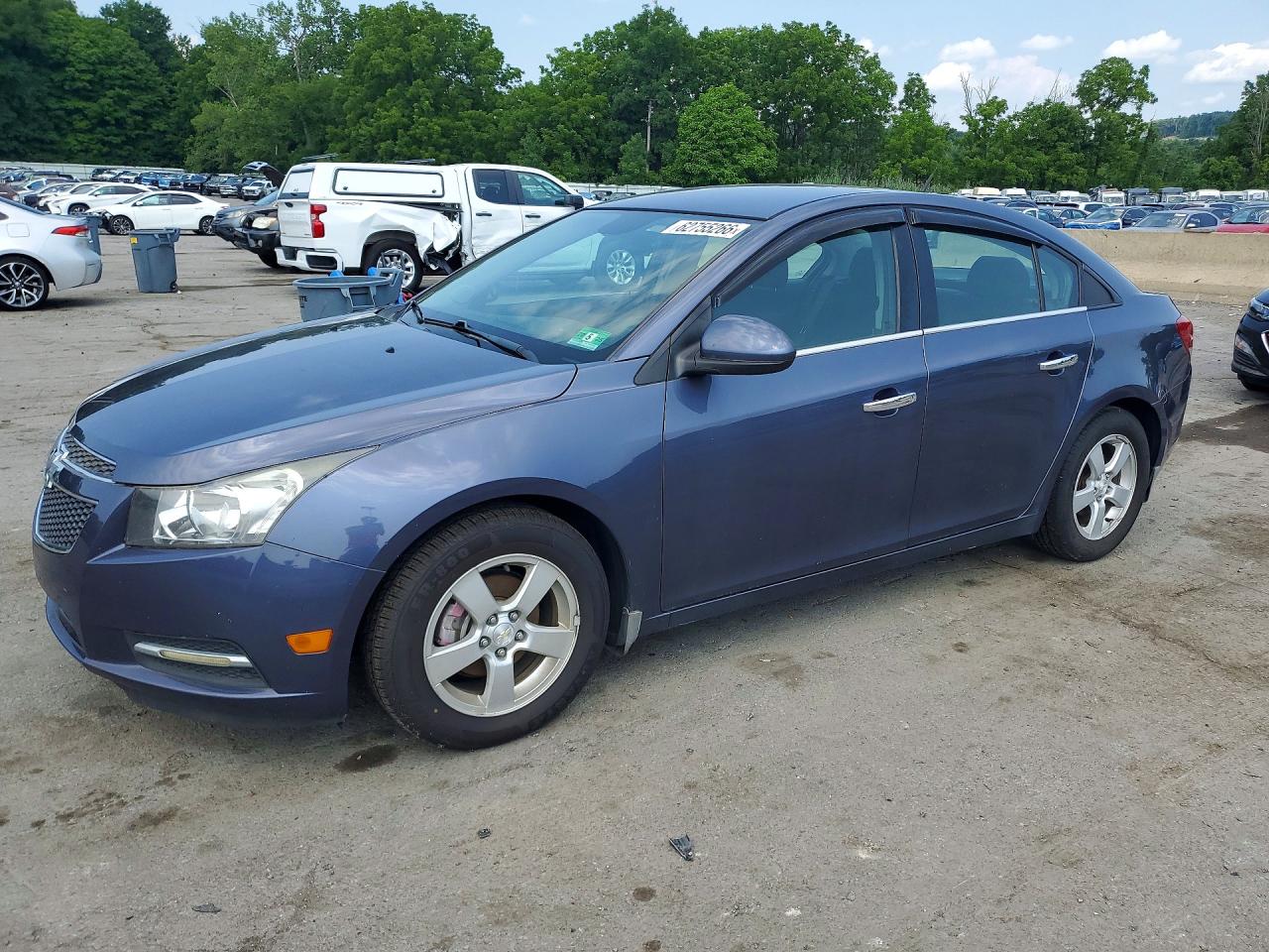 2014 Chevrolet Cruze Lt Blue vin: 1G1PC5SBXE7400253