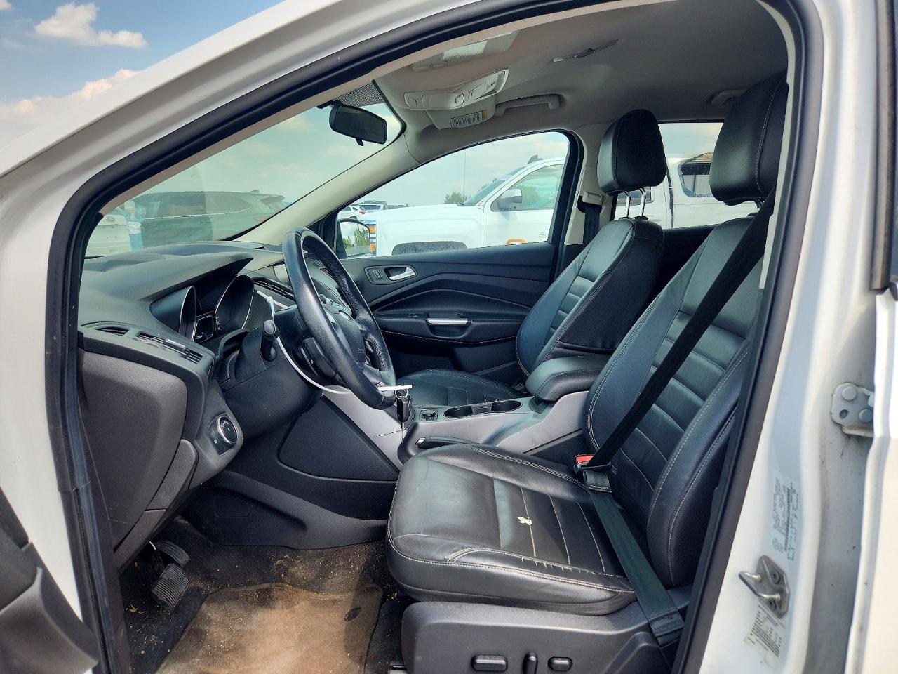 2014 Ford Escape Se White vin: 1FMCU9G95EUB82591