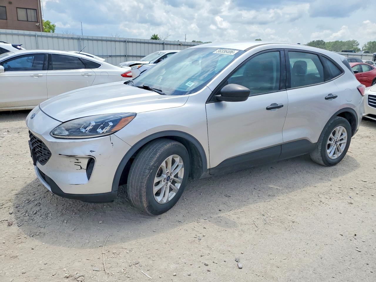 2020 Ford Escape S Серебряный vin: 1FMCU0F63LUA47027