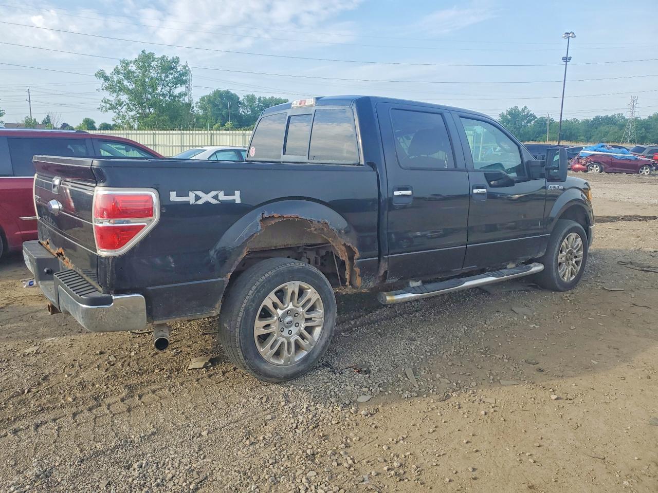 2009 Ford F150 Supercrew Black vin: 1FTPW14V49FB06535