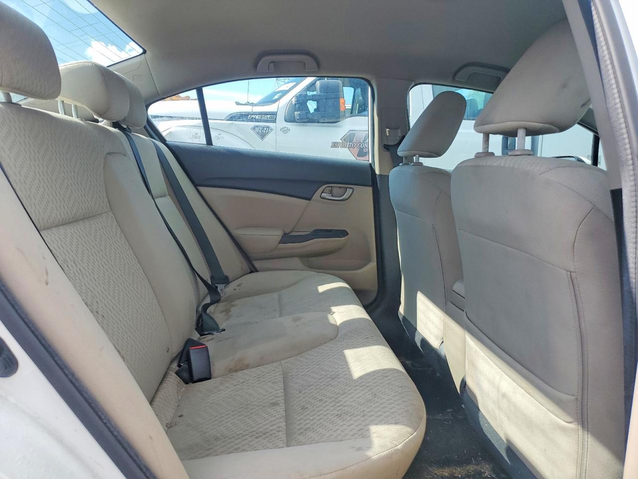 2014 Honda Civic Lx Белый vin: 19XFB2F50EE244880