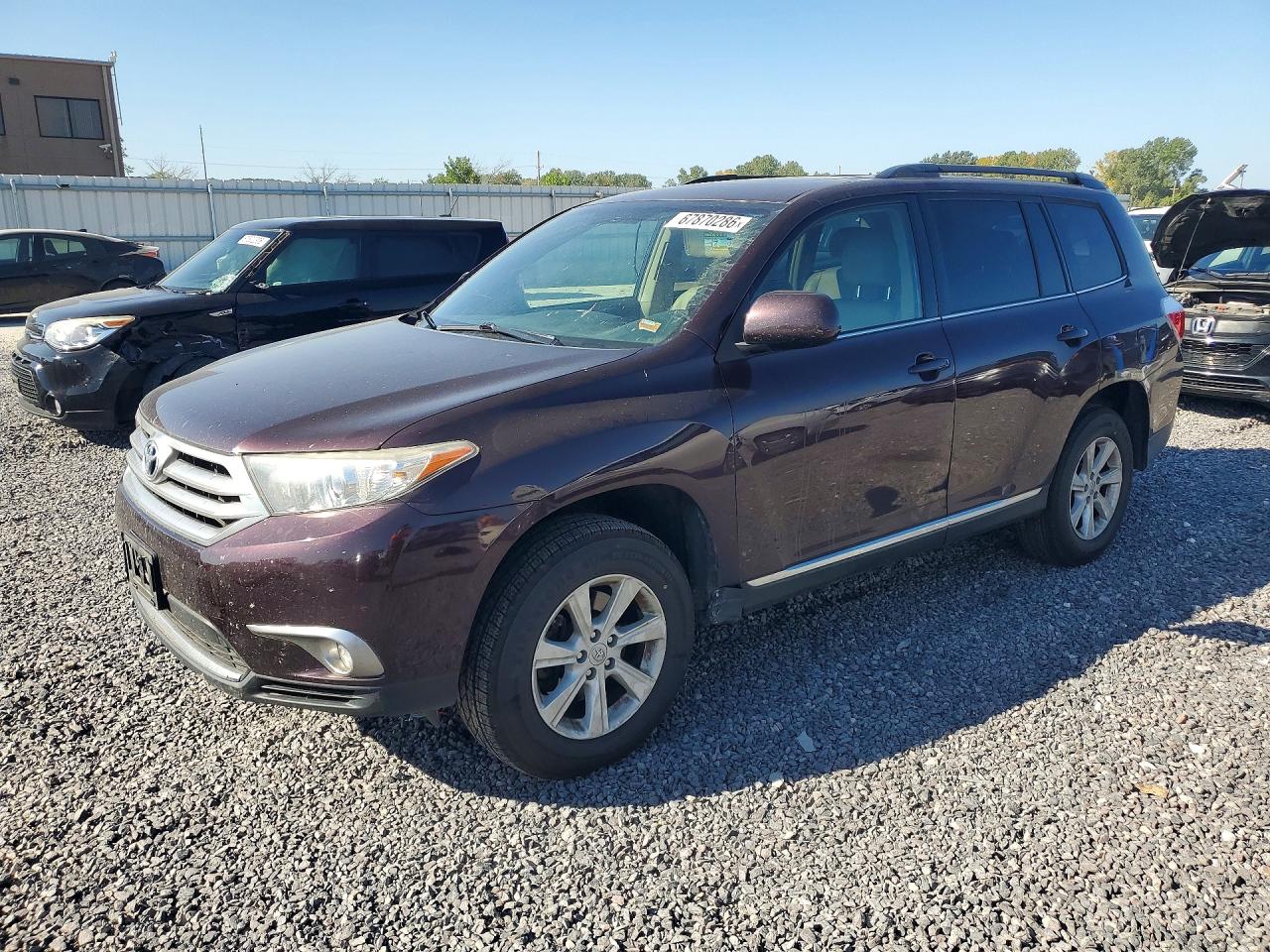 2013 Toyota Highlander Se Purple vin: 5TDBK3EH7DS226798