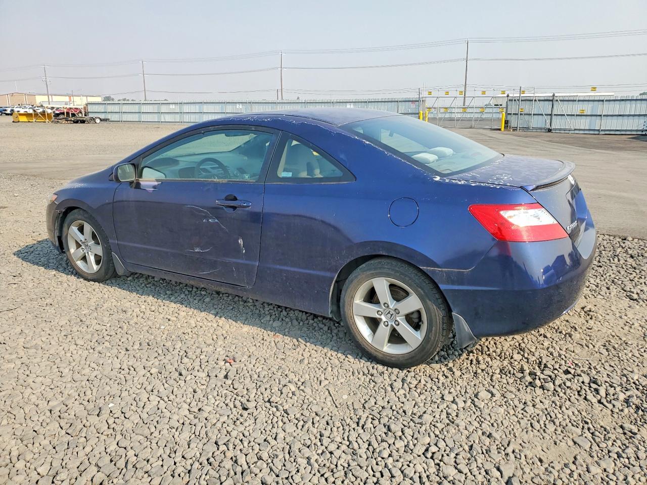 2007 Honda Civic Ex Blue vin: 2HGFG12837H501423