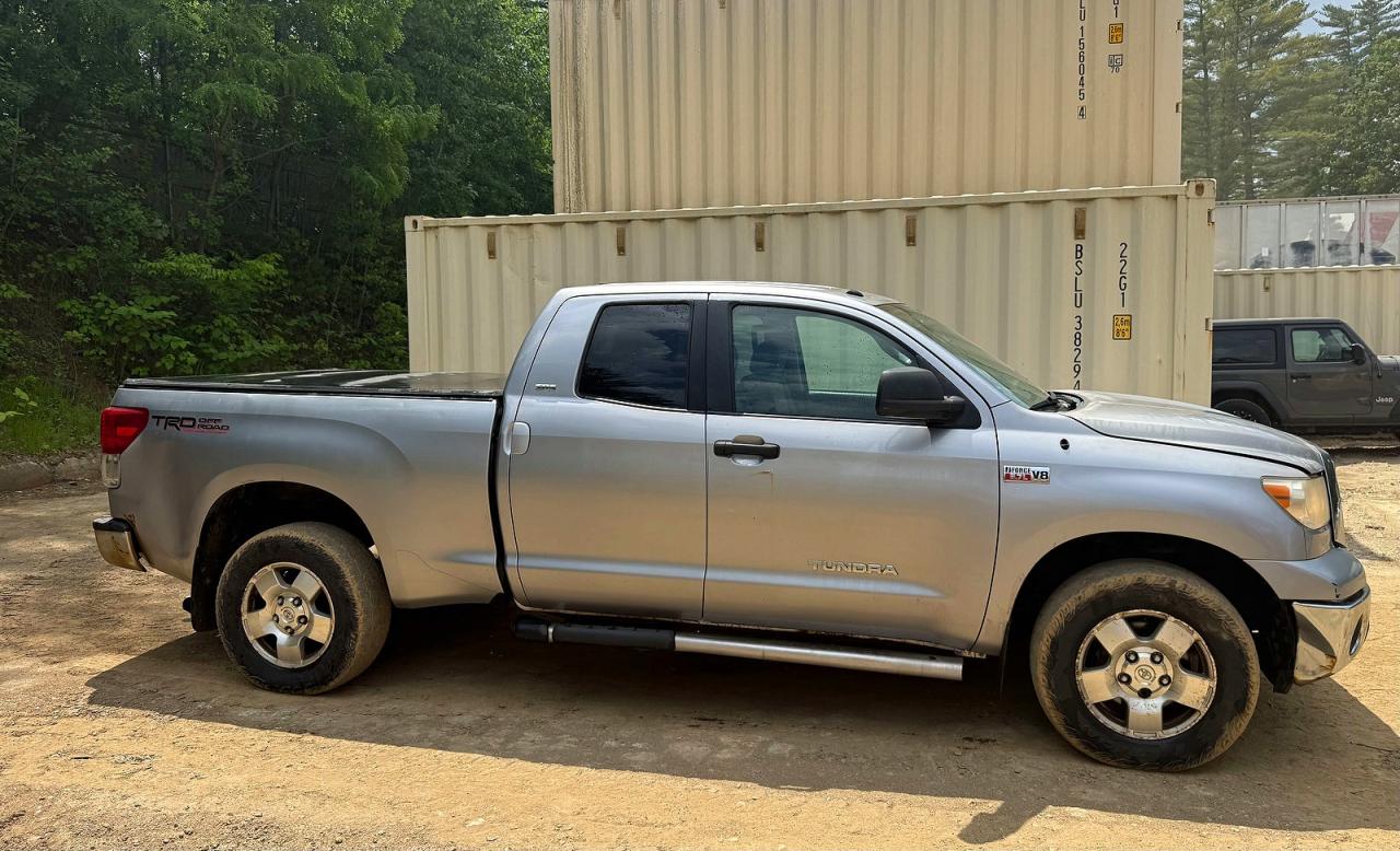 2010 Toyota Tundra Double Cab Sr5 Silver vin: 5TFUY5F12AX143337