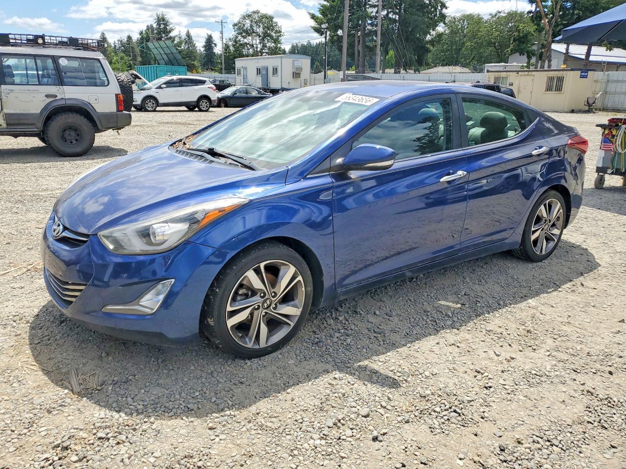 2016 Hyundai Elantra Limited Blue vin: 5NPDH4AE3GH723480