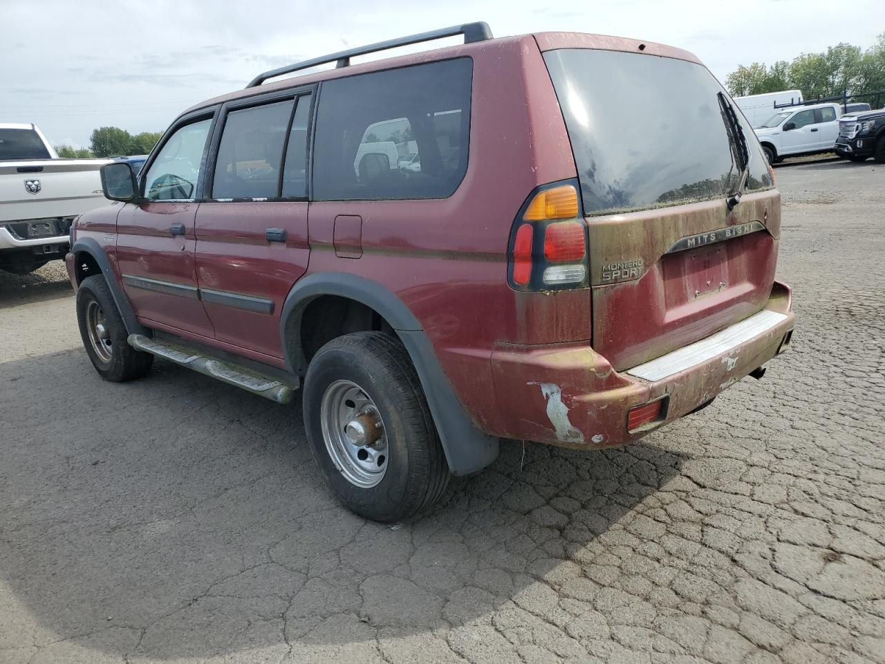2002 Mitsubishi Montero Sport Es Burgundy vin: JA4LS21H52J042453