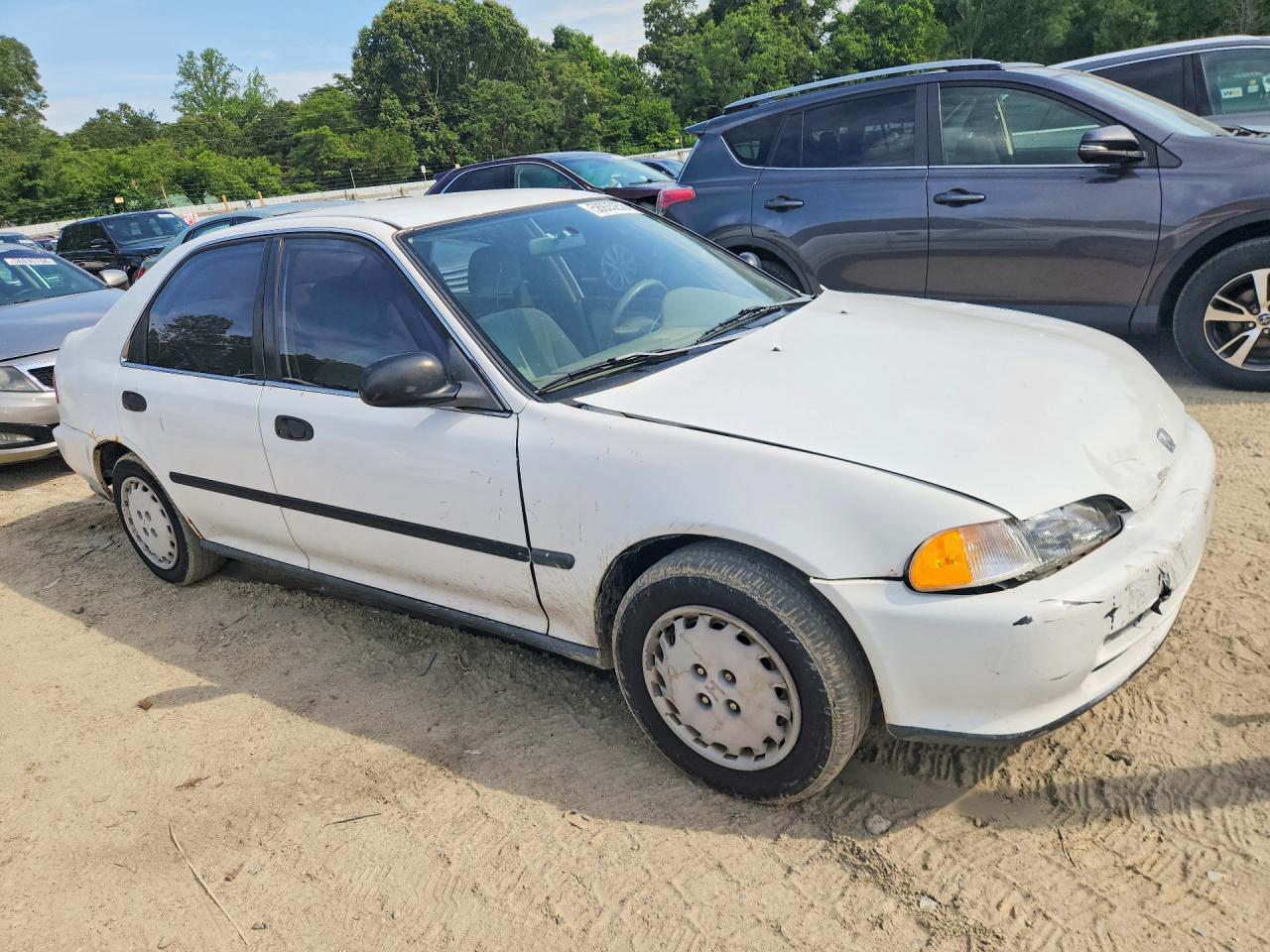 1995 Honda Civic Lx White vin: 1HGEG8658SL021183