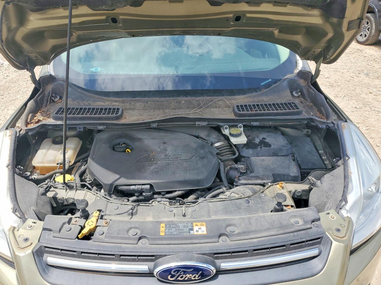 2013 Ford Escape Se Green vin: 1FMCU0GX7DUD10046