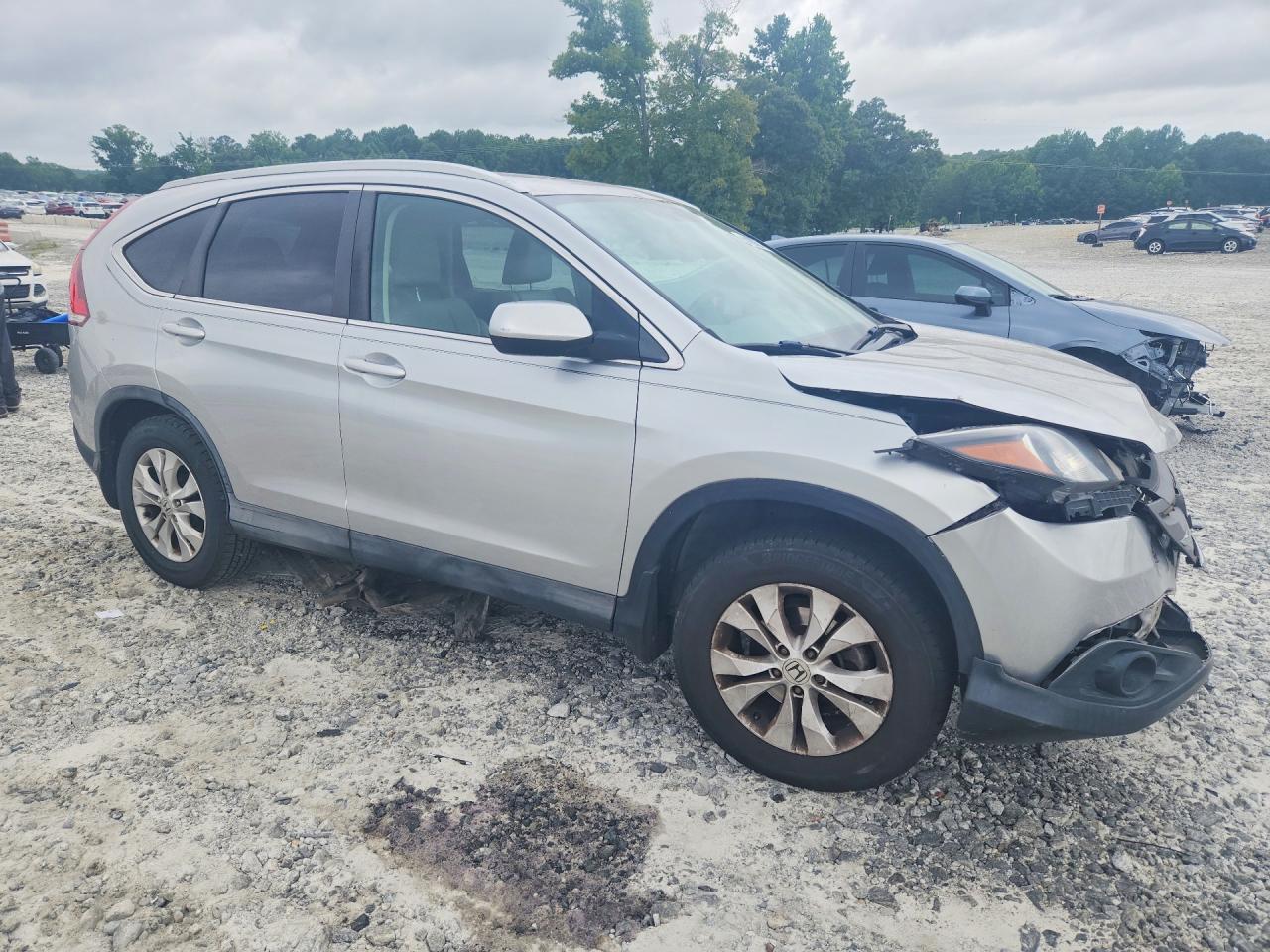 2014 Honda Cr-v Exl Серебряный vin: 2HKRM3H76EH551560