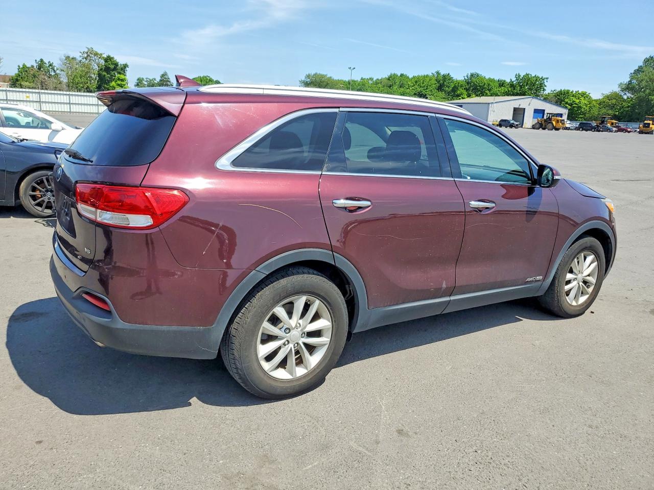 2017 Kia Sorento Lx V6 Burgundy vin: 5XYPGDA58HG234789