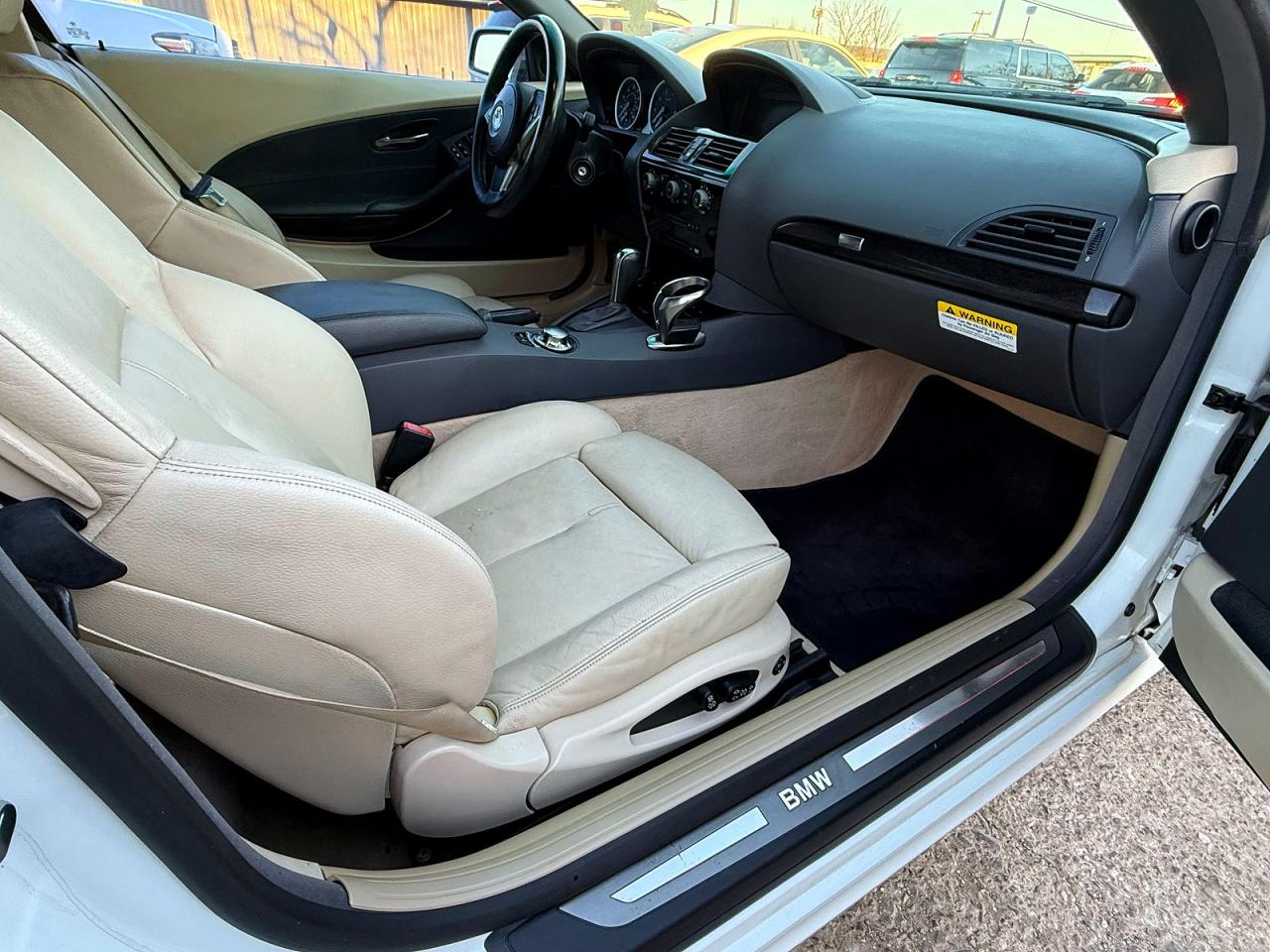 2004 Bmw 645 Ci Automatic White vin: WBAEK73454B322132