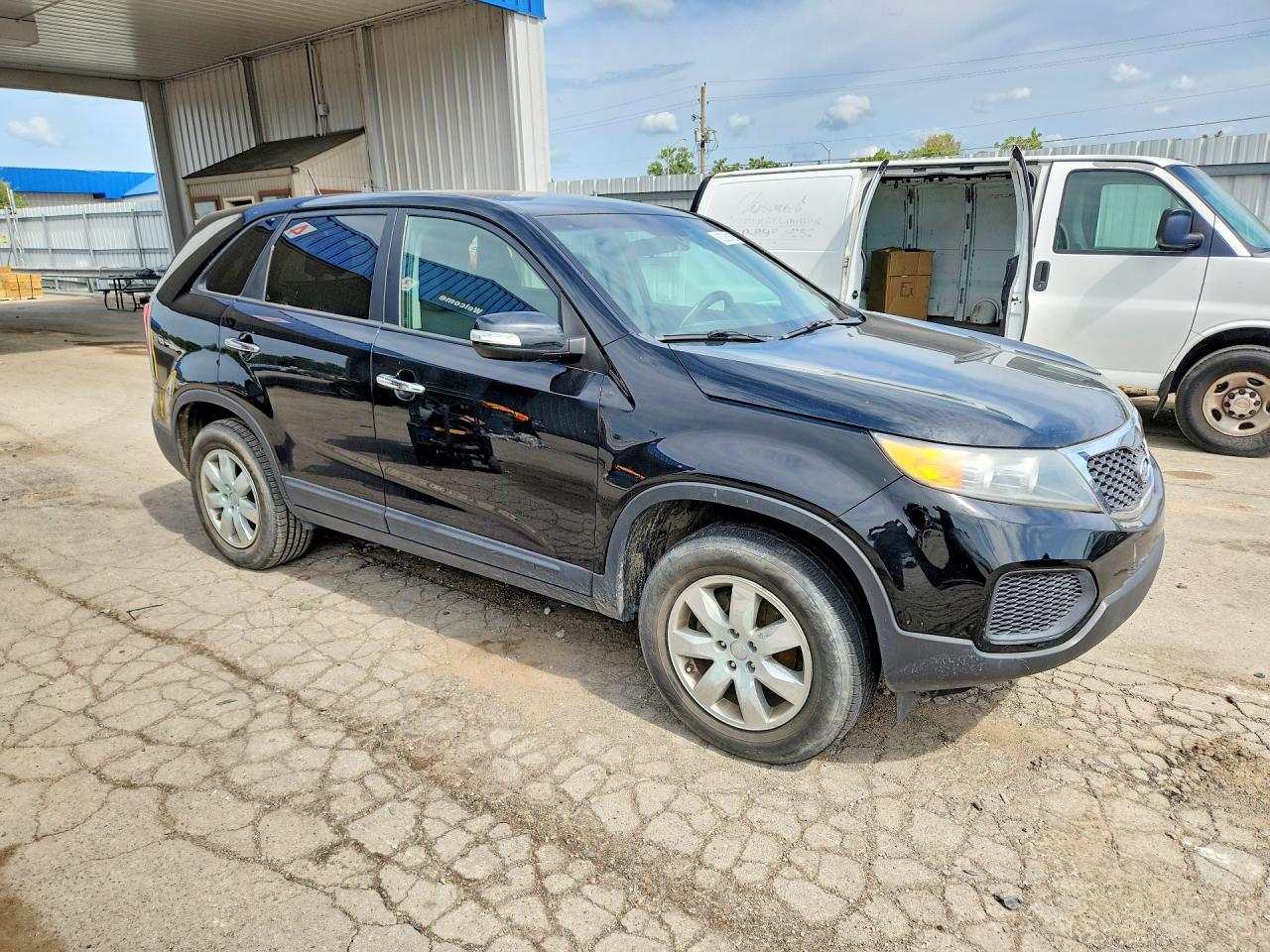 2012 Kia Sorento Lx Black vin: 5XYKT3A19CG261053
