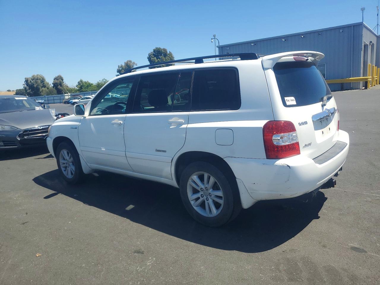 2007 Toyota Highlander Hybrid White vin: JTEEW21A170045963