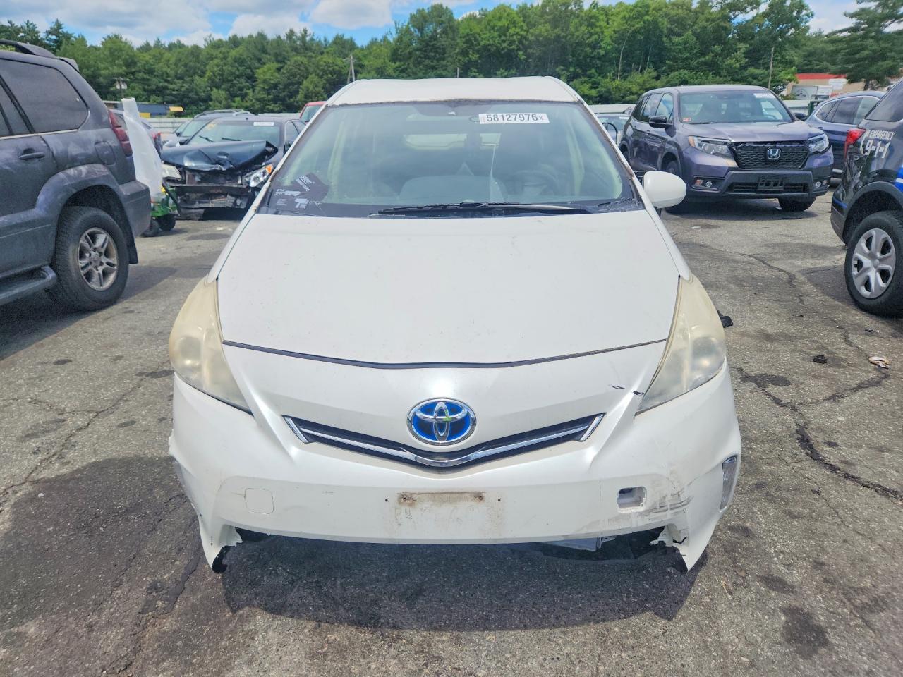 2012 Toyota Prius V Three White vin: JTDZN3EU2C3176556