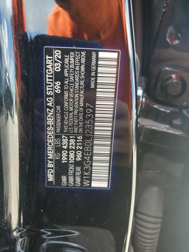 2020 Mercedes-benz A 220 Black vin: W1K3G4EB0LJ235397