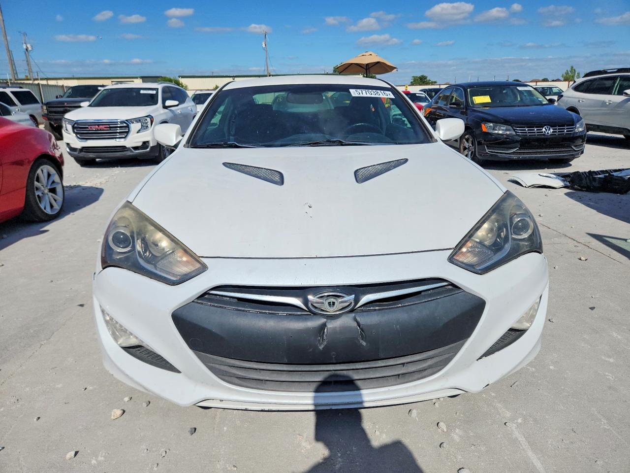 2014 Hyundai Genesis Coupe 2.0t Белый vin: KMHHT6KD2EU117118