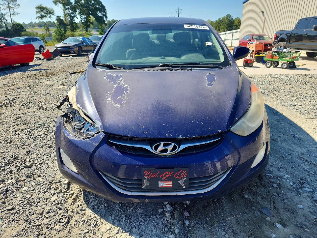 2013 Hyundai Elantra Gls Blue vin: 5NPDH4AE6DH433875