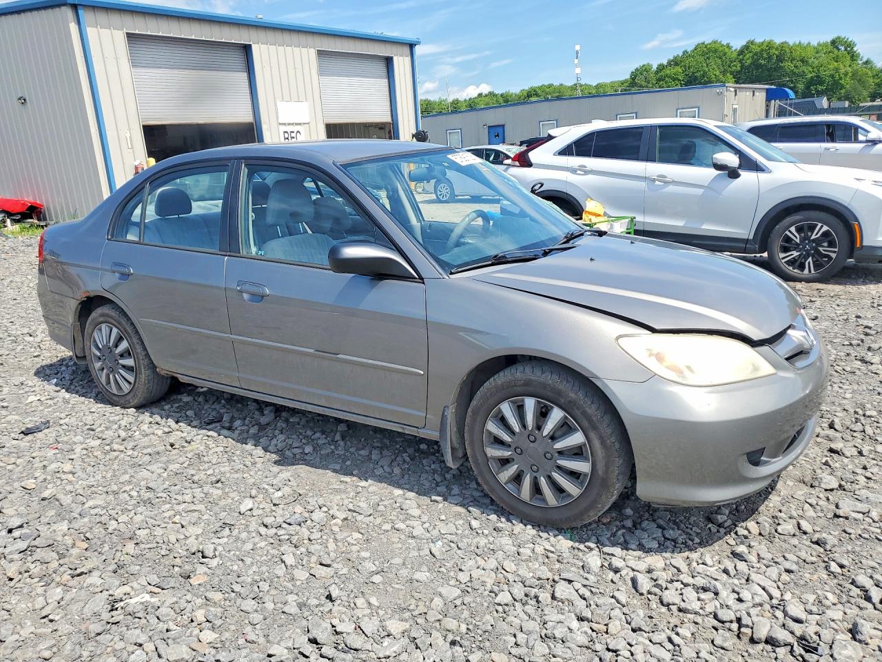 2005 Honda Civic Lx Серый vin: JHMES165X5S006715