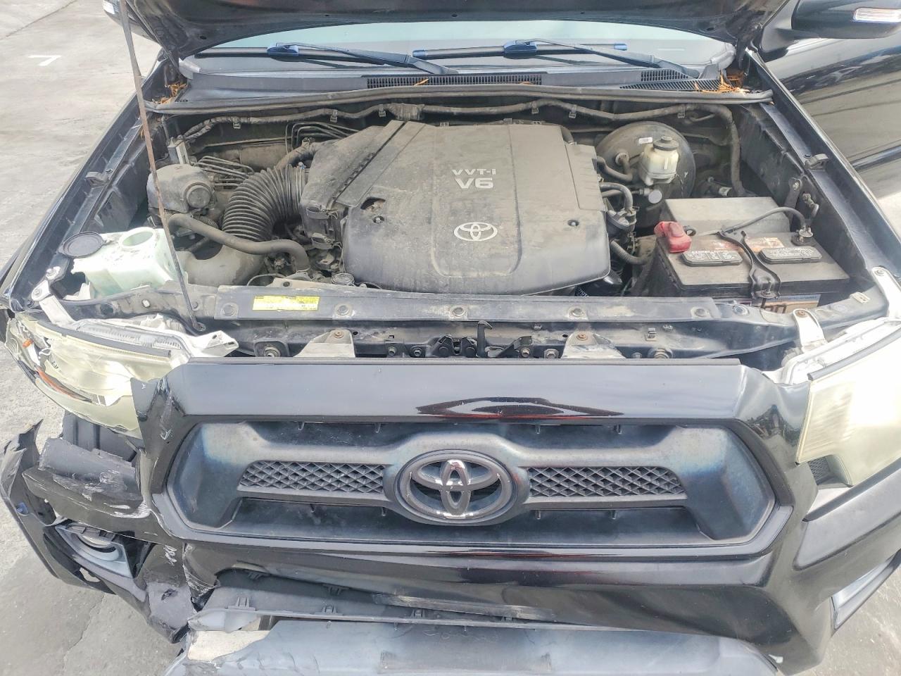 2014 Toyota Tacoma Double Cab Prerunner Черный vin: 5TFJU4GN4EX056555