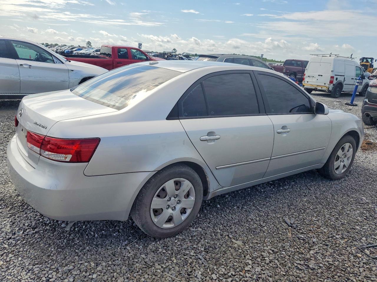 2008 Hyundai Sonata Gls Silver vin: 5NPET46C98H400403