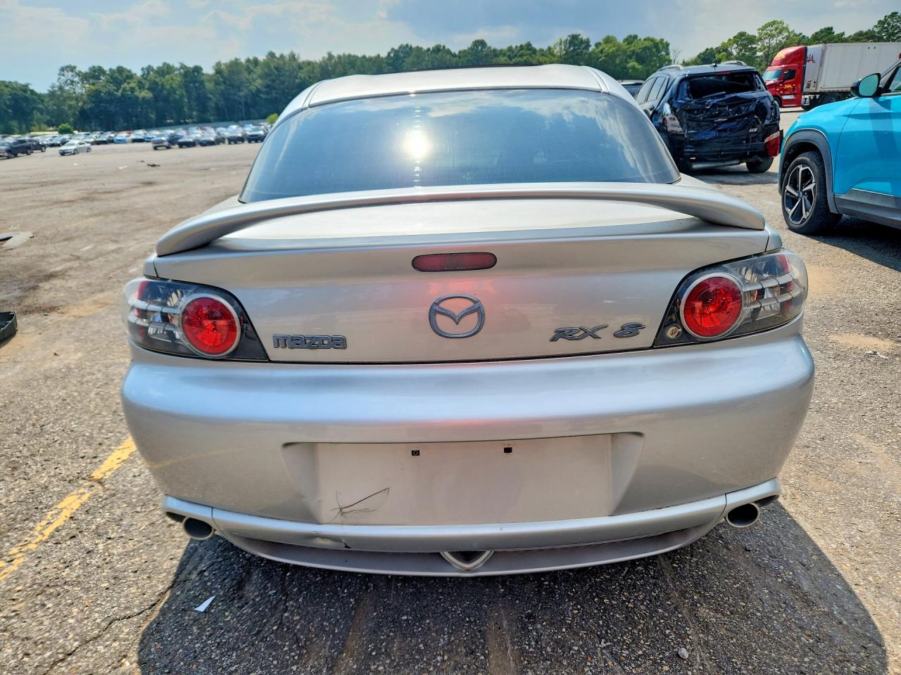 2004 Mazda Rx8 Silver vin: JM1FE17N440118058