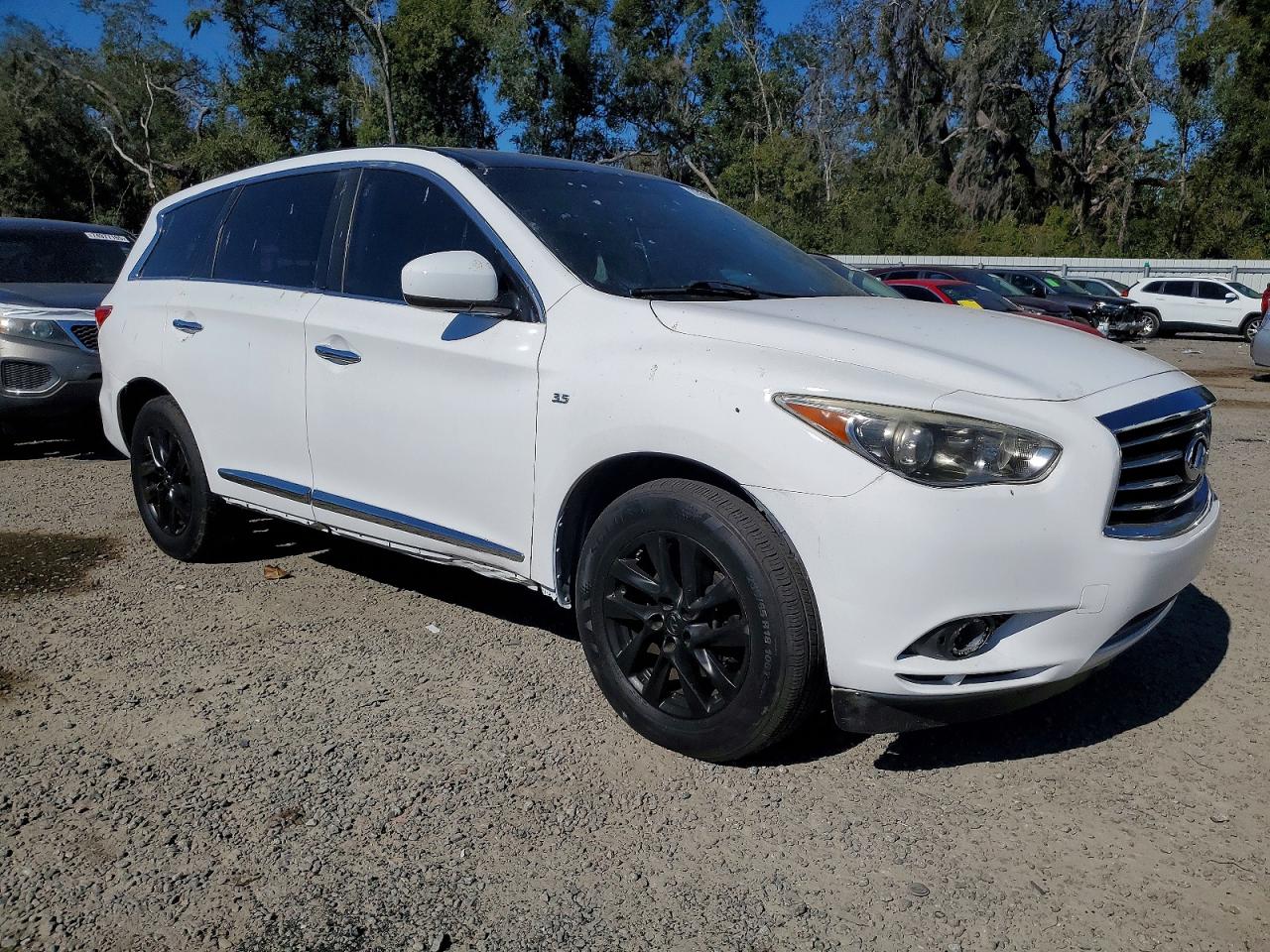2014 Infiniti Qx60 White vin: 5N1AL0MN1EC506066