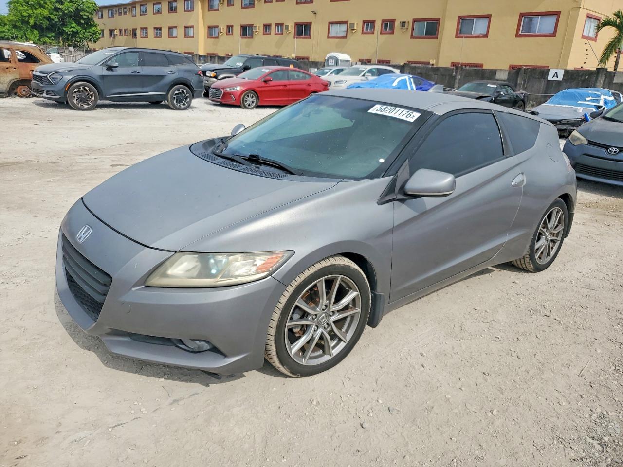 2011 Honda Cr-z Ex Gray vin: JHMZF1D65BS014864