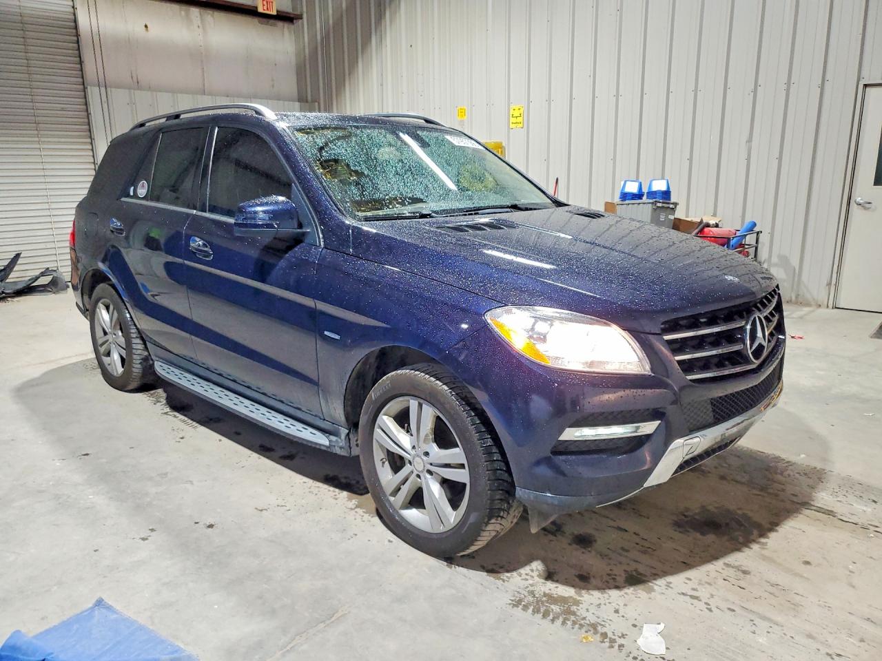 2012 Mercedes-benz Ml 350 4matic Blue vin: 4JGDA5HB4CA033322