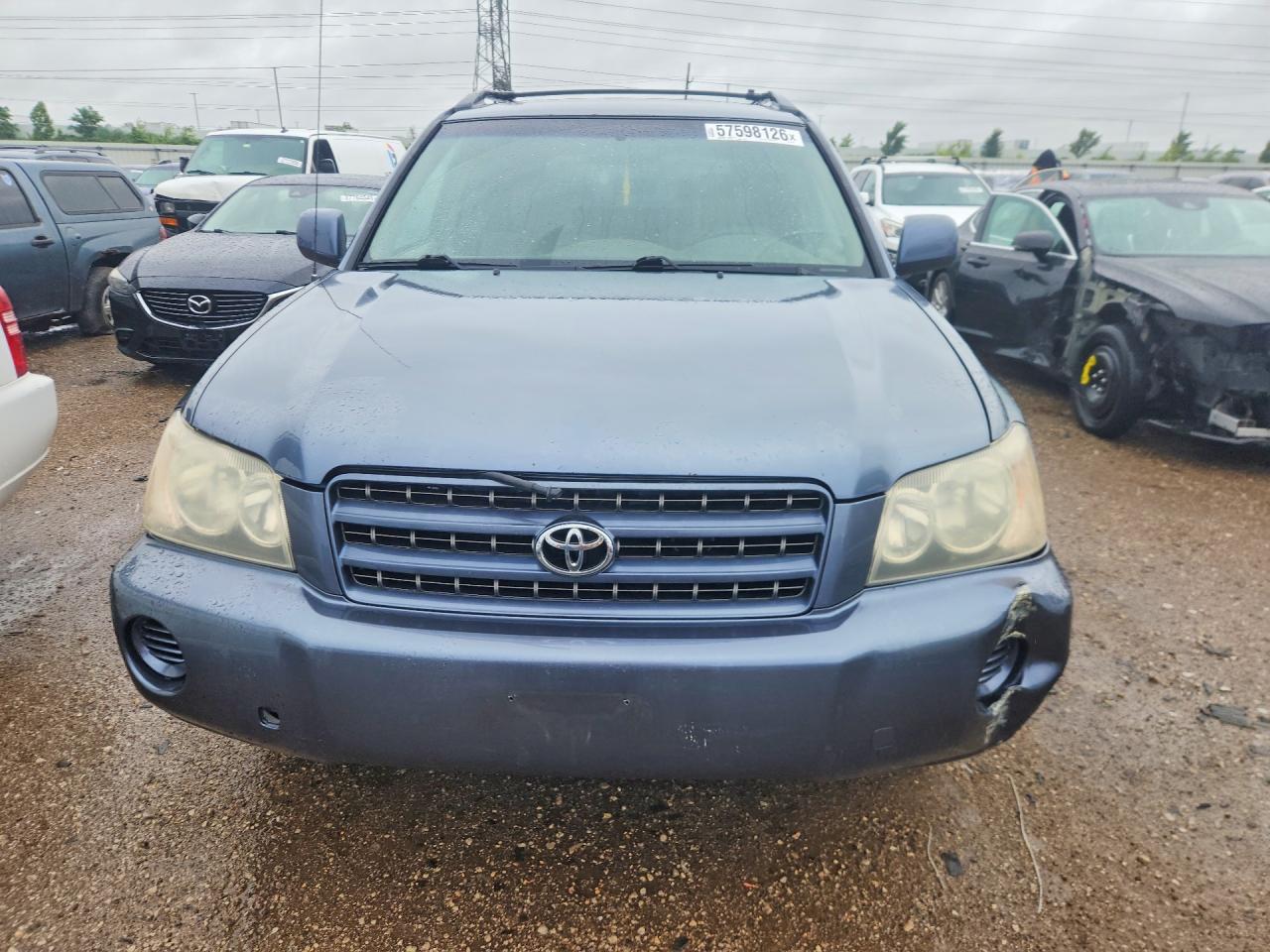 2001 Toyota Highlander Base Blue vin: JTEHD21A510001667