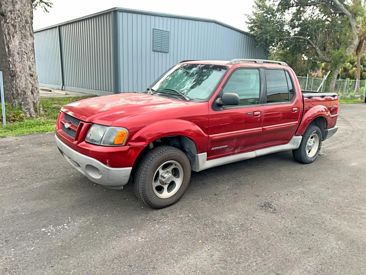 2002 Ford Explorer Sport Trac Red vin: 1FMZU67E82UD54730