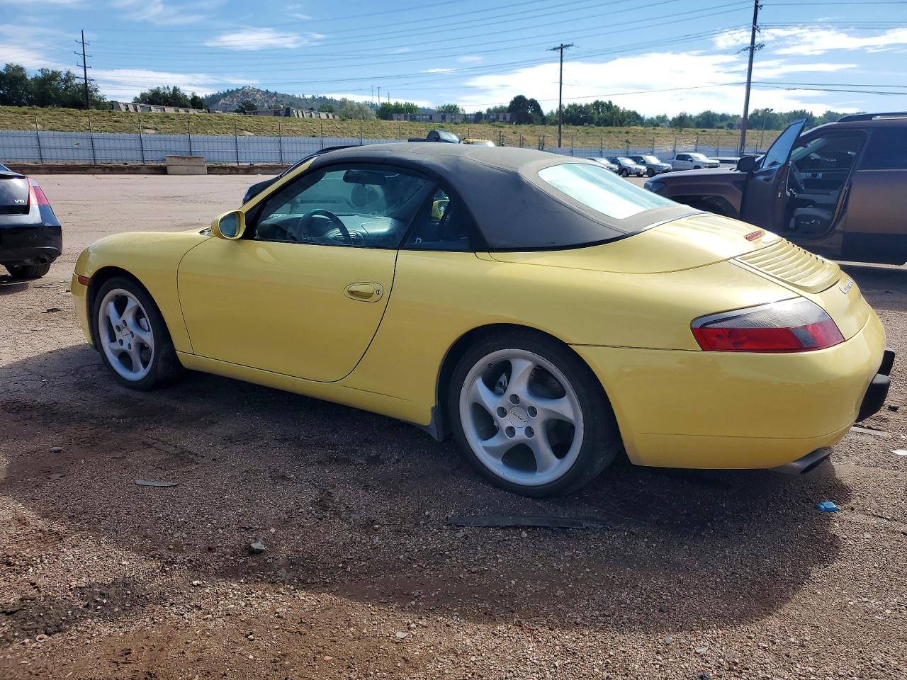 2000 Porsche 911 Carrera 2 Yellow vin: WP0CA2999YS650467