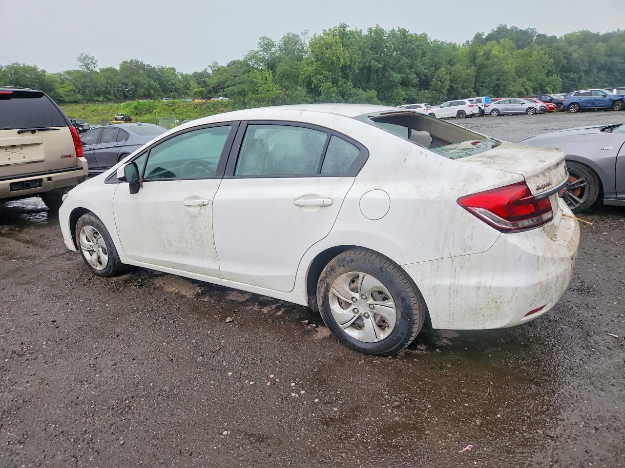 2013 Honda Civic Lx Белый vin: 2HGFB2F5XDH522656